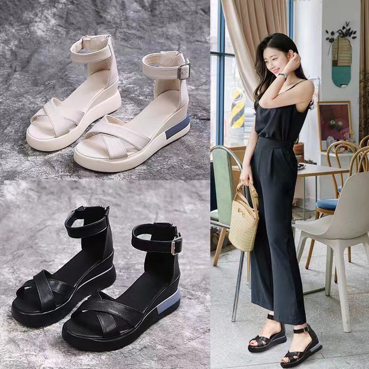 BJS7978 - BLACK - Sandal Fashion Import Comfy Wanita Cantik SEPATU SANDAL PESTA WANITA HEEL SELOP FASHION IMPORT TERMURAH TERLARIS TERBARU BAGSTORE JAKARTA JSS7978