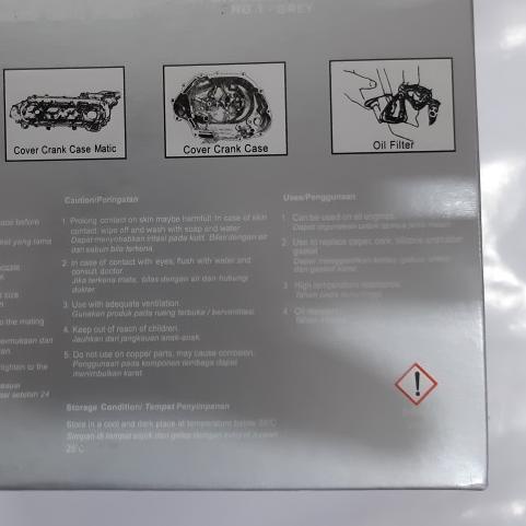 

Lem ThreeBond RTV No. 1 Grey Abu Abu High Temp 75gram