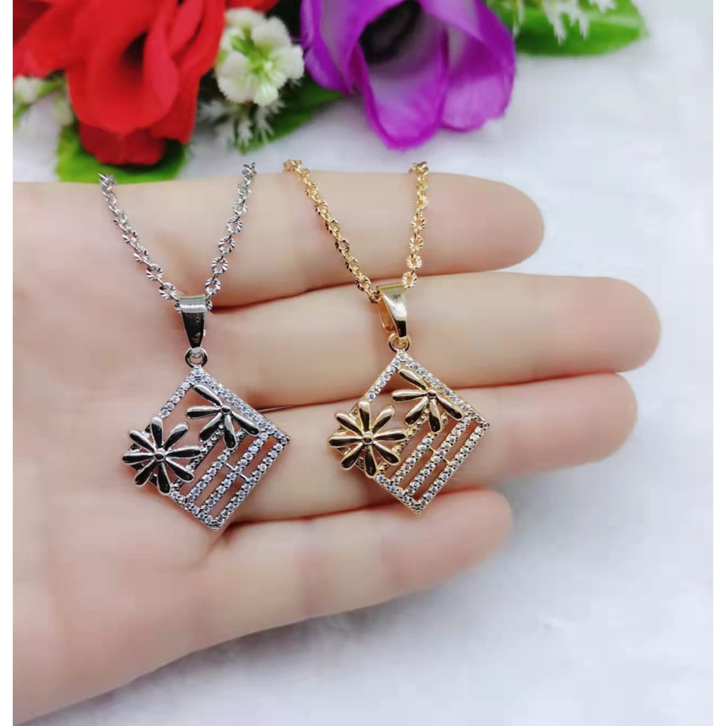 Kalung xuping permata lapis emas perhiasan fashion K51-52