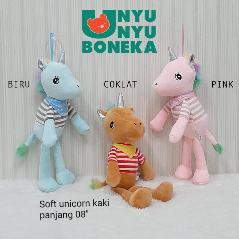 Boneka soft unicorn impor lembut 25cm boneka souvenir wedding kantor office kado ultah kuda