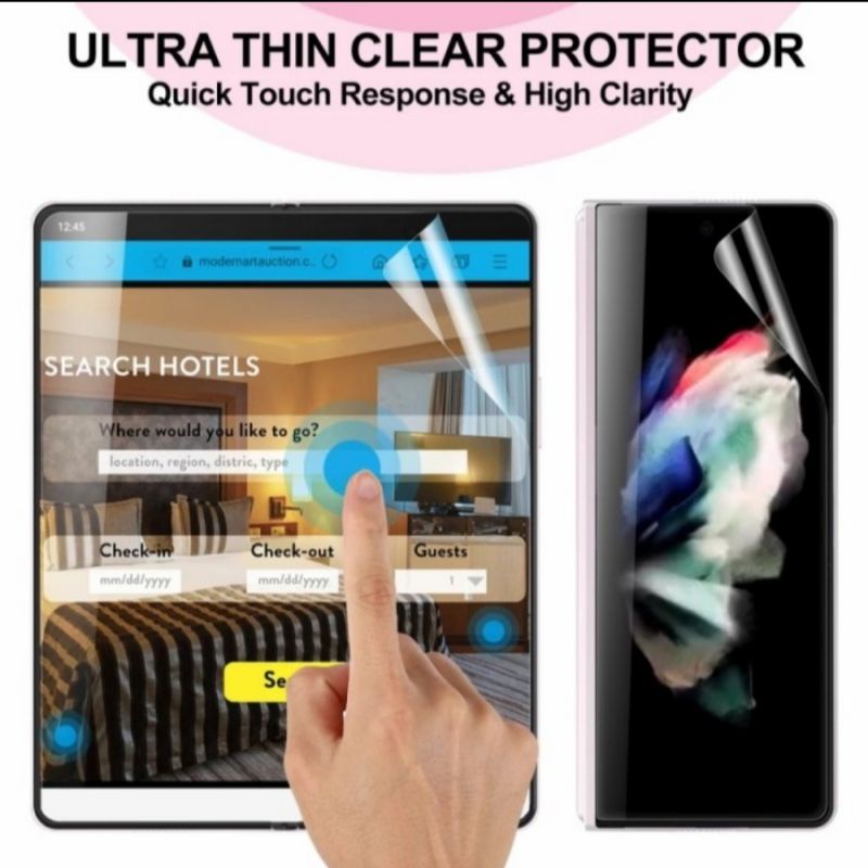 samsung Galaxy Z FOLD 3 5G Full set anti gores hydrogel clear screen protector