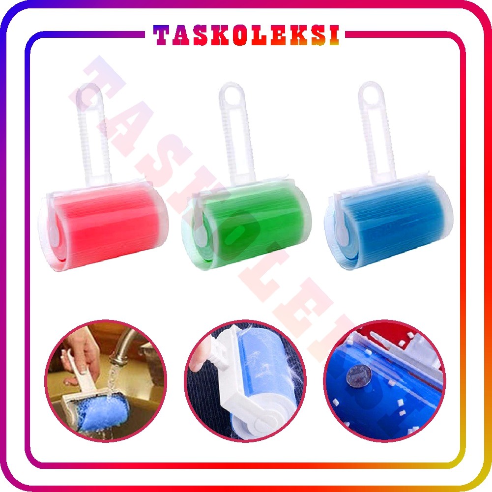 ☛TK☚ R517 Pet Roller Pembersih Bulu Washable Sticky Buddy Bright Lint Roler Rol Roll