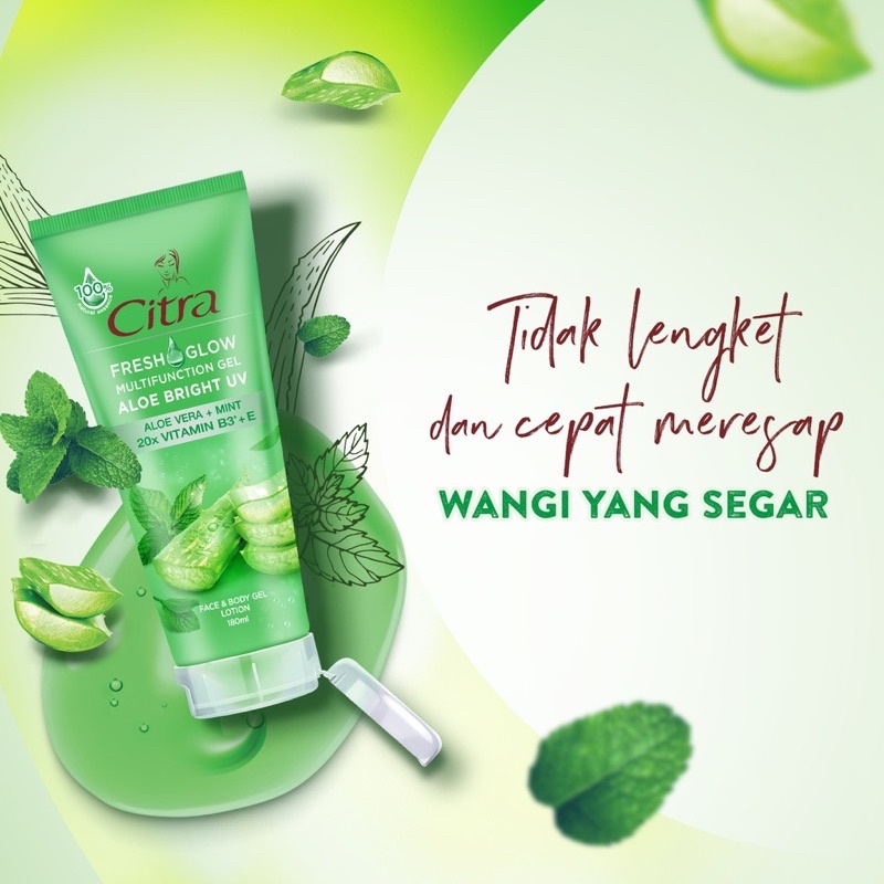 CITRA FRESH GLOW MULTIFUNCTION GEL ALOE BRIGHT UV 180ml