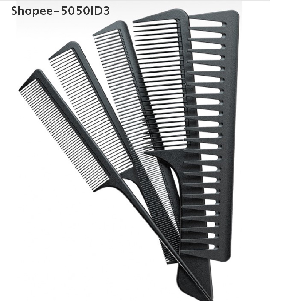 Set Sisir Rambut Profesional Bahan Serat Karbon Untuk Salon