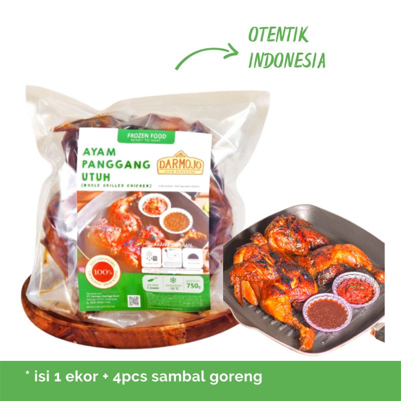 

AYAM PANGGANG UTUH 1 EKOR/ AYAM BAKAR UTUH FROZEN1 EKOR - MAKANAN SIAP SAJI - FROZEN FOOD - DARMOJO