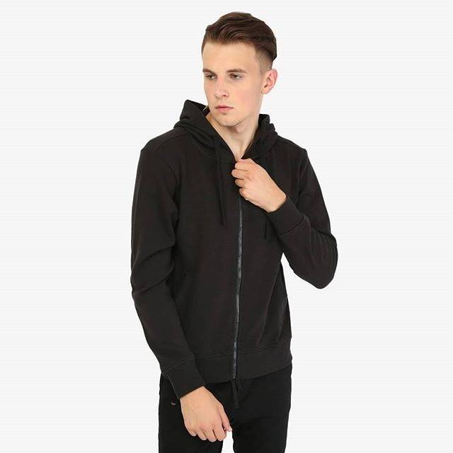feltics basic full zipper hoodie coat import branded ori cewek cowok oerempuan laki clothing vest