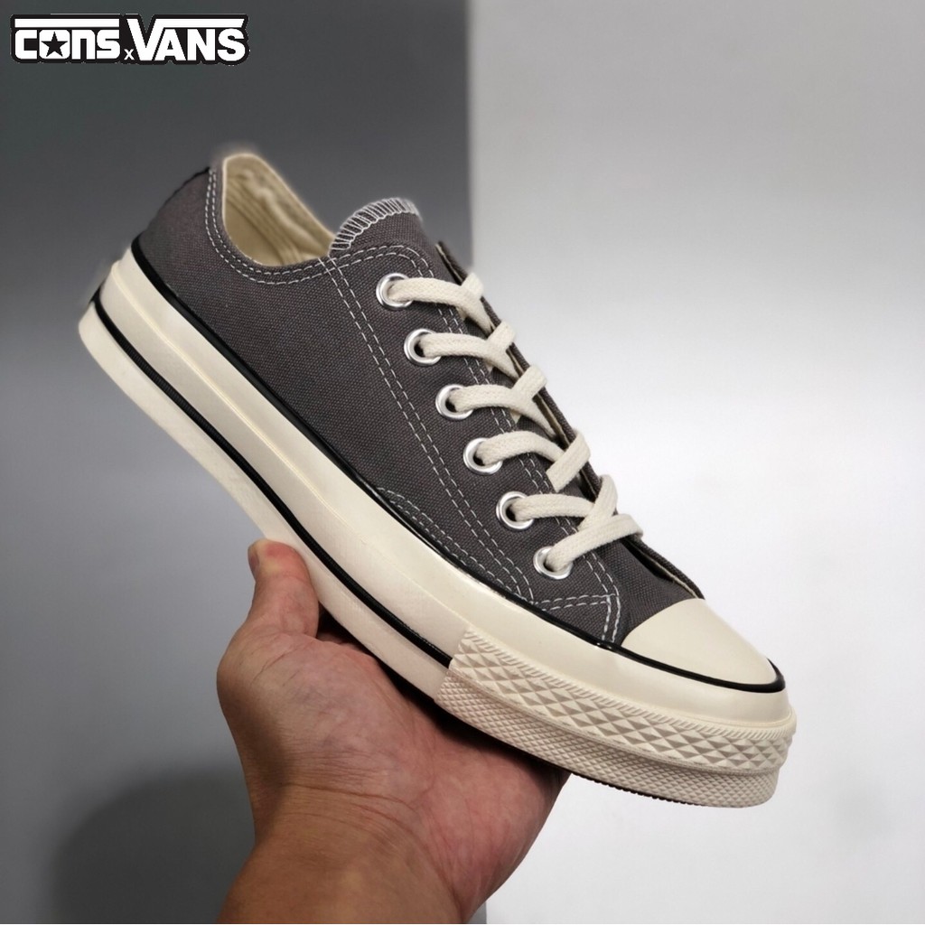 gray low top converse