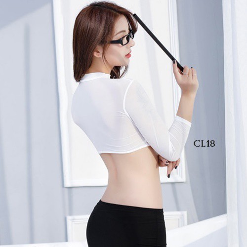 [SIAP KIRIM] KOSTUM SEXY KOSTUM COSPLAY LINGERIE SEKSI OFFICE SECRETARY PUTIH CL18