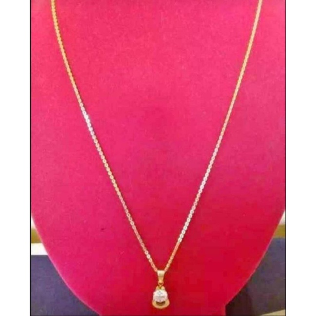 kalung Nuri panjang 60 cm anti karat 24k