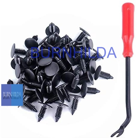 Baut Rivet Mobil Universal Car Push Pin Fasteners 190PCS Plastic Fastener Push Pins Universal Fit Electric/Gas Yamaha Golf Cart X-Mas Club Car EZGO TXT RXV Tree Rivets Clips Replace# 1010434, 16816-G1, 16816-G2, 10-9150-NS, 90269-06028