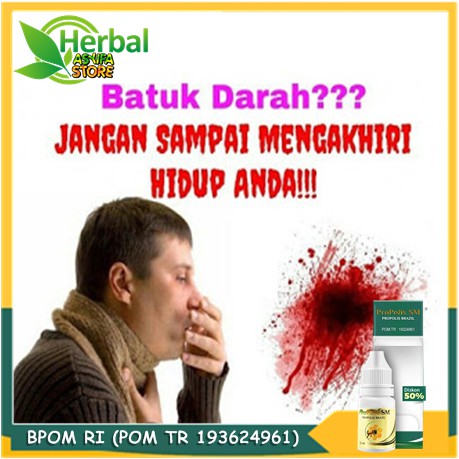 Obat Batuk Darah Alami Dahak Air Liur Berdarah Penyembuhan Penyakit Paru Paru Propolis Sm Shopee Indonesia