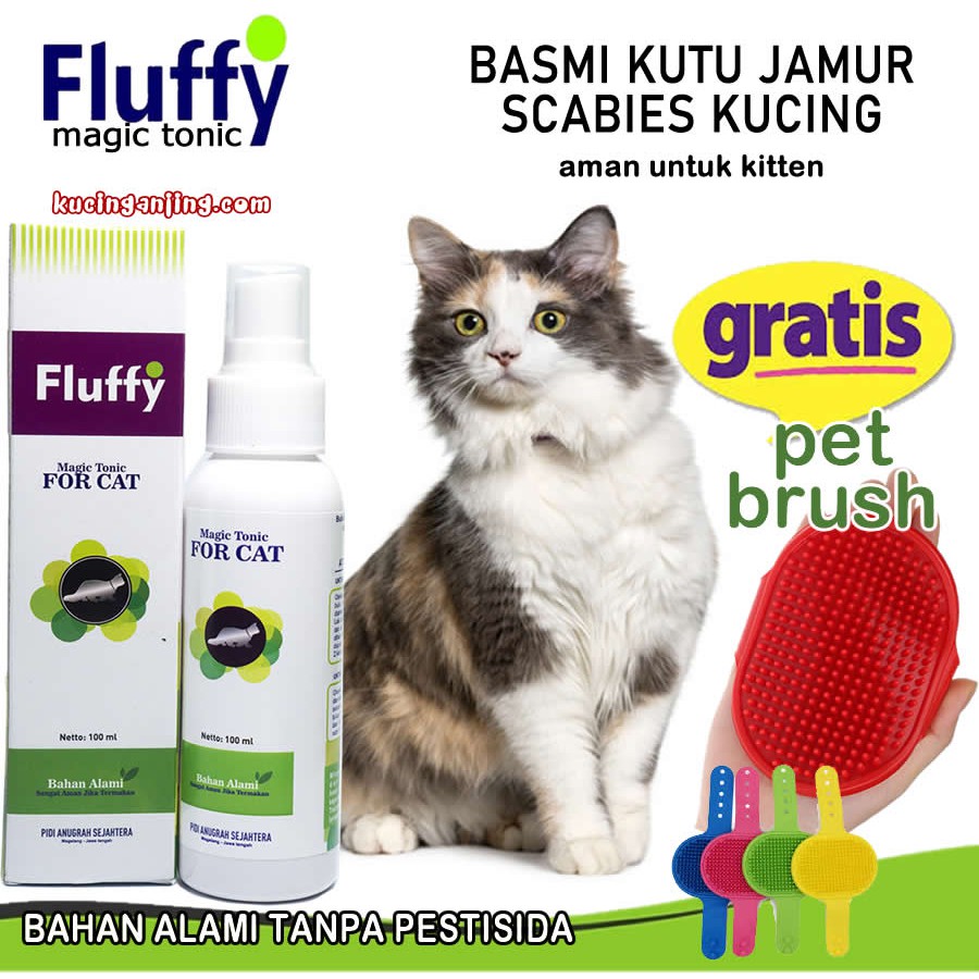 ♧ Obat Kutu Kucing / Pembasmi Scabies Ringworm / Pelebat Bulu 