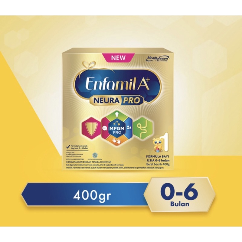 Enfamil A+ 1 400 gram ( susu nutrisi lengkap usia 0-6 bulan )