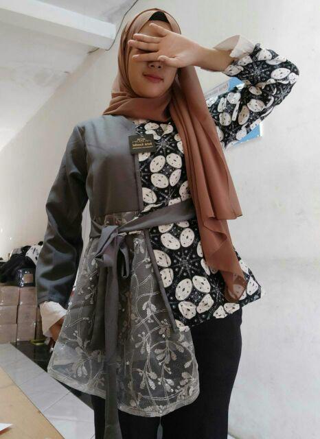 Atasan Batik Dolby Dolbi Dobby Doby Tenun Sutra Tulis Halus Katun Atbm Baron ,sarombit Atasanku