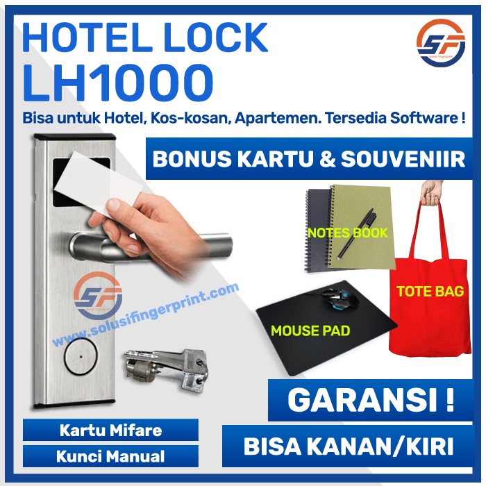 Hotel Lock LH1000 Smart Door Lock Handle Kunci Pintu Kost Apartemen Kos kosan Murah