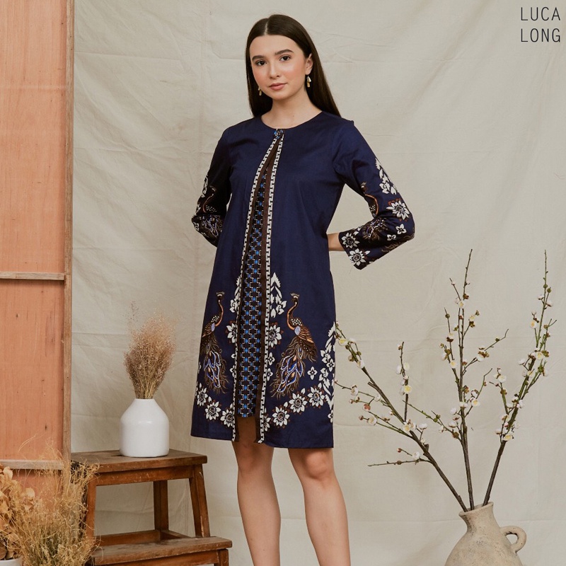 FAMILY BATIK / BATIK COUPLE / SERAGAM BATIK / BATIK SERAGAM KANTOR / JM / KEVIN FAMILY-LUCA LONG STANDAR