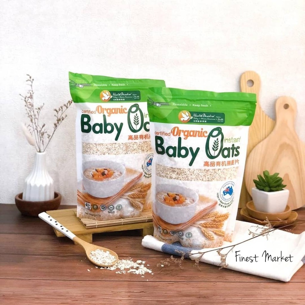 

ORGANIC INSTANT BABY OAT 500 GRAM (HEALTH PARADISE) 100% ASLI