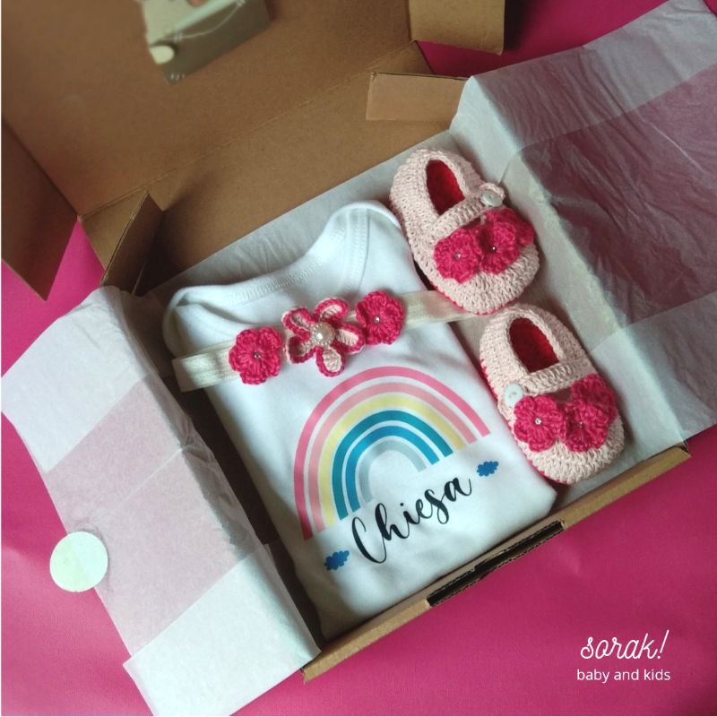 CUSTOM kado lahiran bisa custom nama kado bayi baby hampers