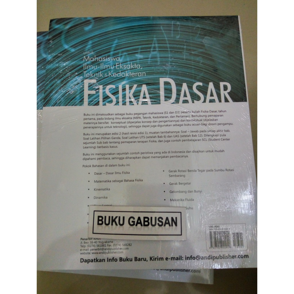 Buku Fisika Dasar Untuk Mahasiswa Ilmu Eksakta Teknik Kedokteran Ar Shopee Indonesia