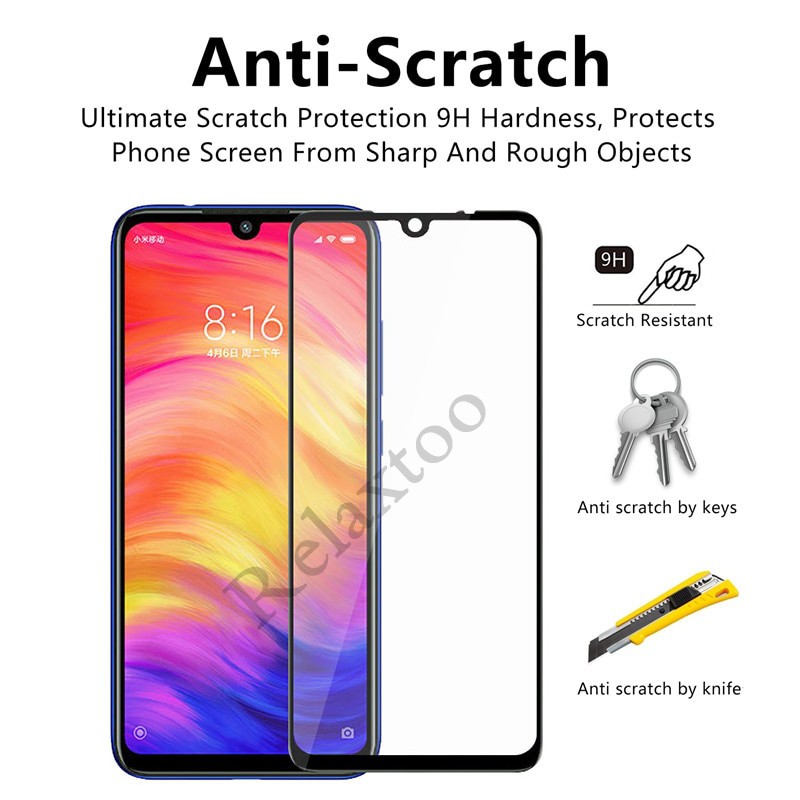 PROMO Tempered Glass XIAOMI Redmi Note 7 / note 7 Pro, Redmi note 8 / 8 Pro NEW TG Layar FULL COVER