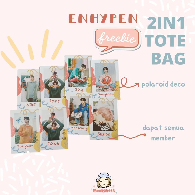 ENHYPEN TOTEBAG Canvas Premium 2in1