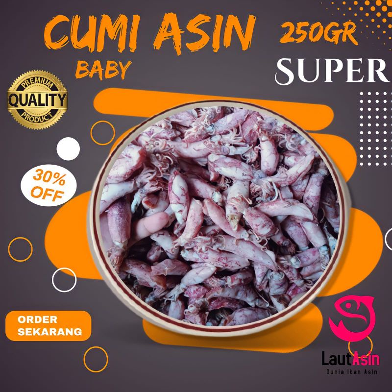 

Ikan Asin Cumi Baby Semi Kering Kualitas Super Kemasan 250gr