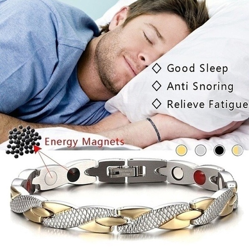 Gelang Power Terapi Pelangsing Penurunan Berat Badan Pola Twisted Dragon Magnetik Dapat Dilepas Untuk Pria Dan Wanita