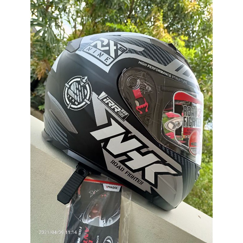 Helm NHK RX9 Racer black Silver doff