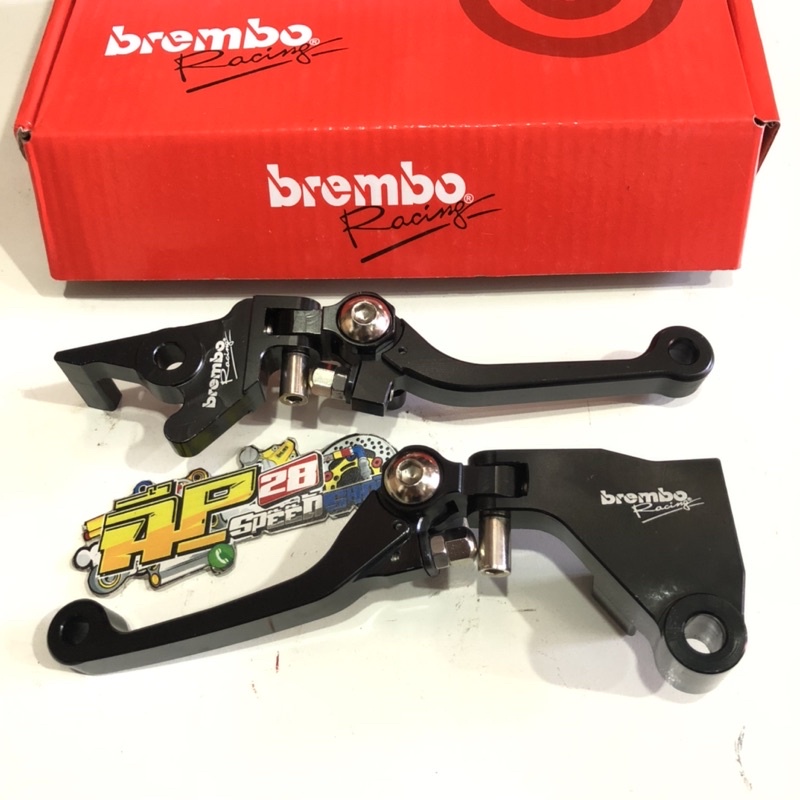 HANDLE REM BREMBO MODEL LIPAT MOTOR KLX 150/ TUAS REM DAN KOPLING KLX 150 BY BREMBO WARNA HITAM