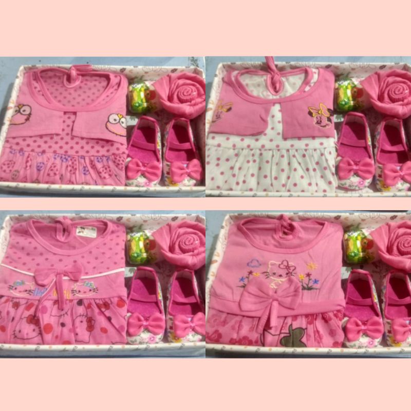 Kado Bayi Baru Lahir/Parsel Sambang Bayi -CEWEK-Pink1