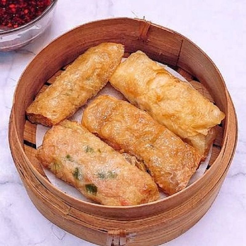 

Lumpia Kulit Tahu 10pcs Frofoo Halal Homemade Frozen Food