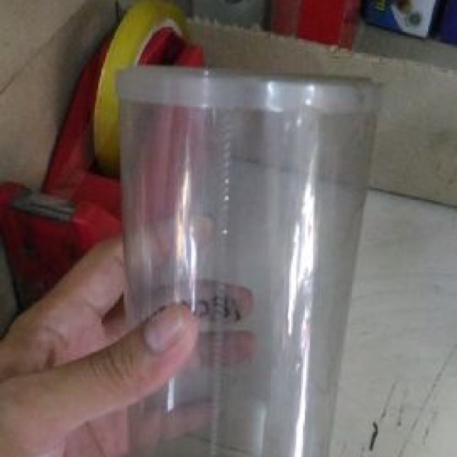Tabung mika lemes/toples mika 18cm/toples cheese stick/bunga/boneka/dekorasi
