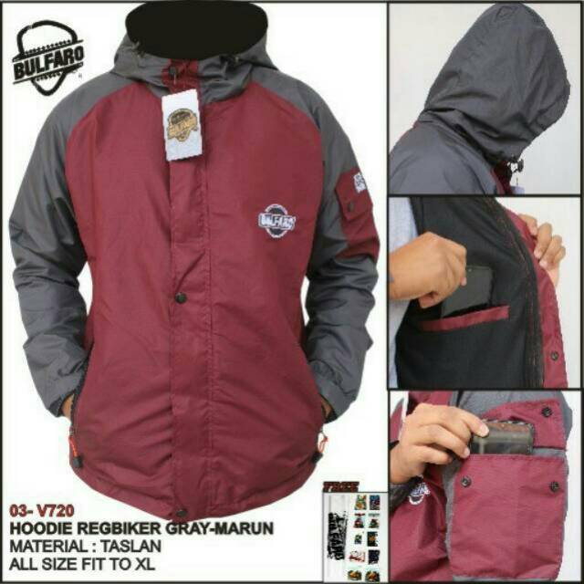 PROMO Jaket Hoodie Outdoor Waterproof Taslan JN Pria&amp;Wanita/Jaket Bikers Motor anti Air/jaket hiking