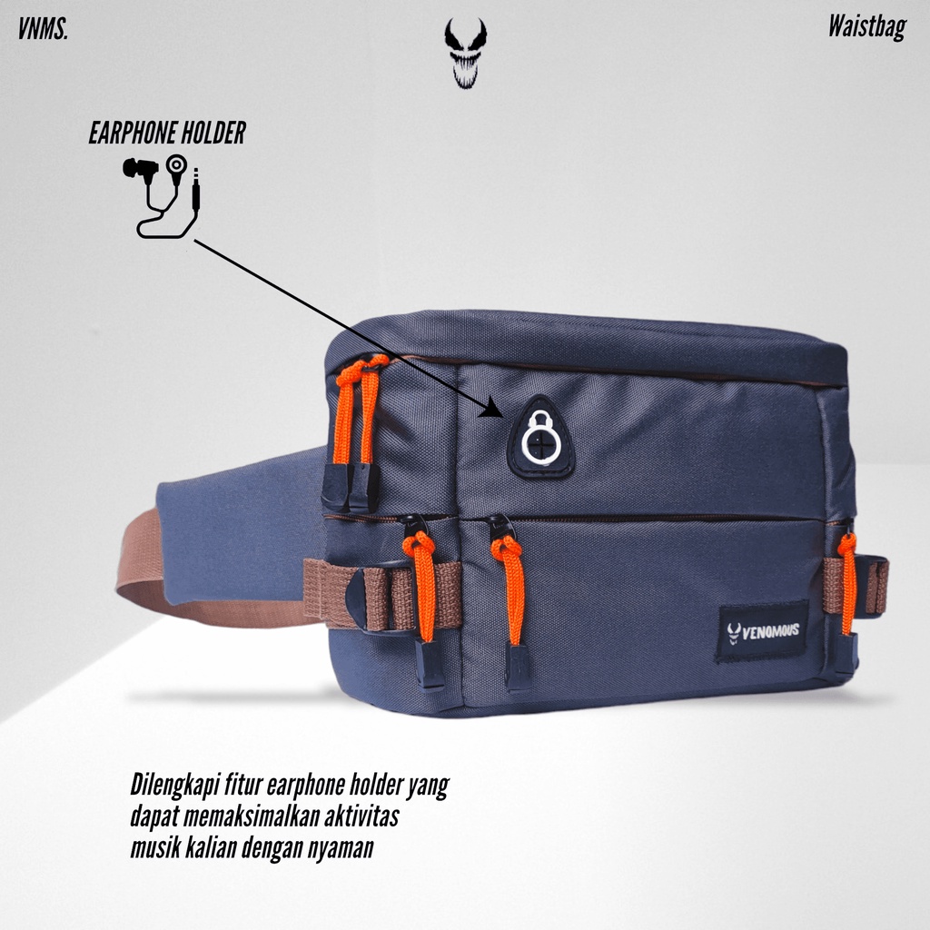 Tas Waistbag Pria Arthur / Tas Selempang Pria / Tas Waistbag Pria / Tas Bahu Kotak Trendy / Tas Pria Terlaris