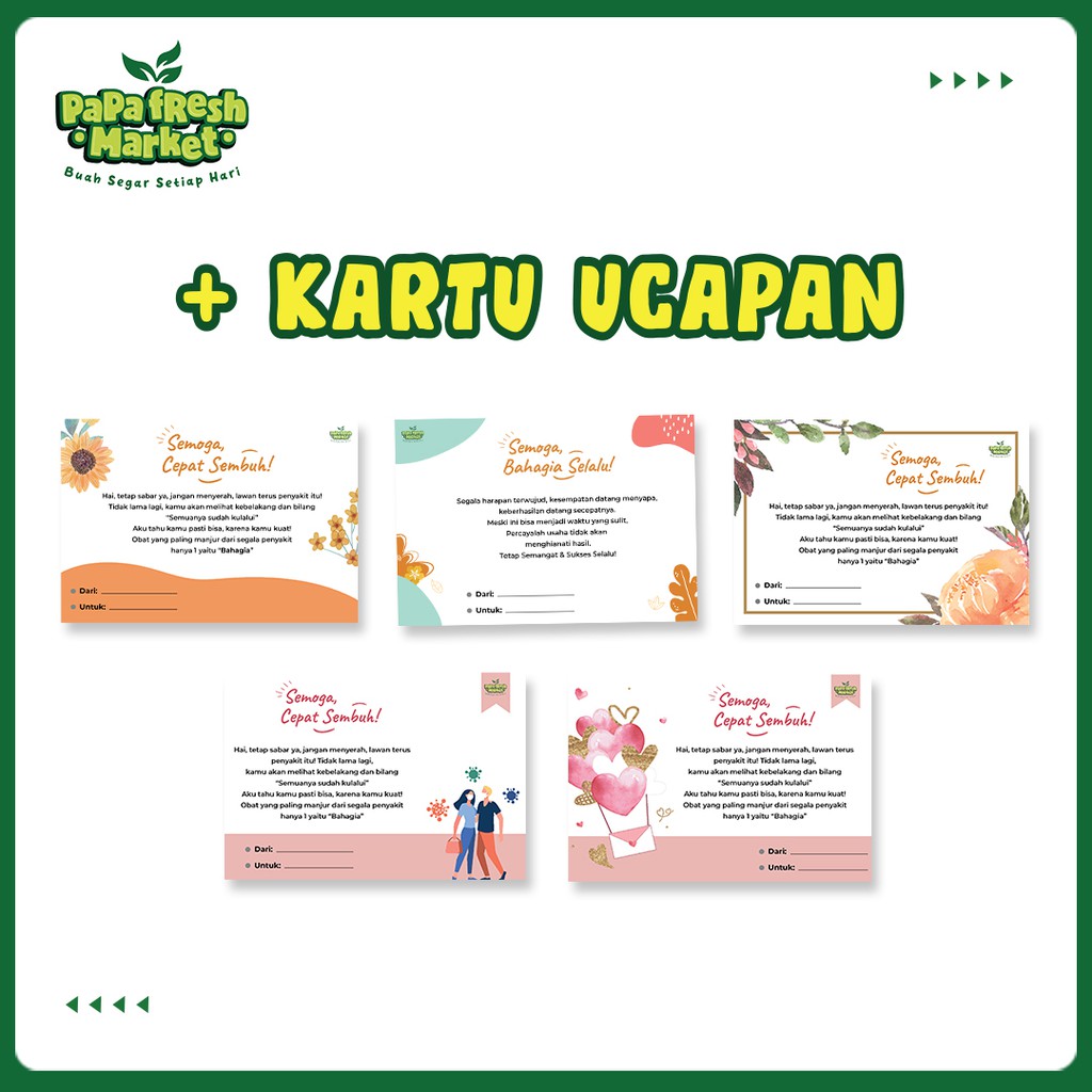 Jual KARTU UCAPAN MENARIK CEPAT SEMBUH & BAHAGIA SELALU  Shopee Indonesia