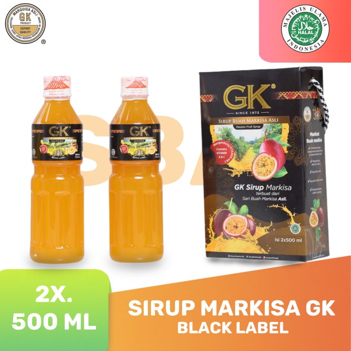 

Sirup Markisa GK Black Label 2 x 500ml