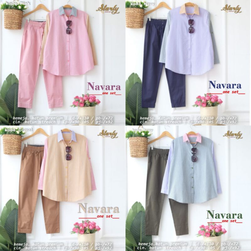 Navara setelan wanita Jumbo fashion solo recommended high quality
