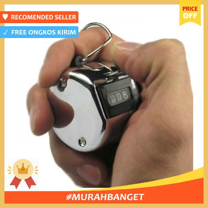 

Mechanical Manual Round Hand Counter Human Traffic / Alat Penghitung