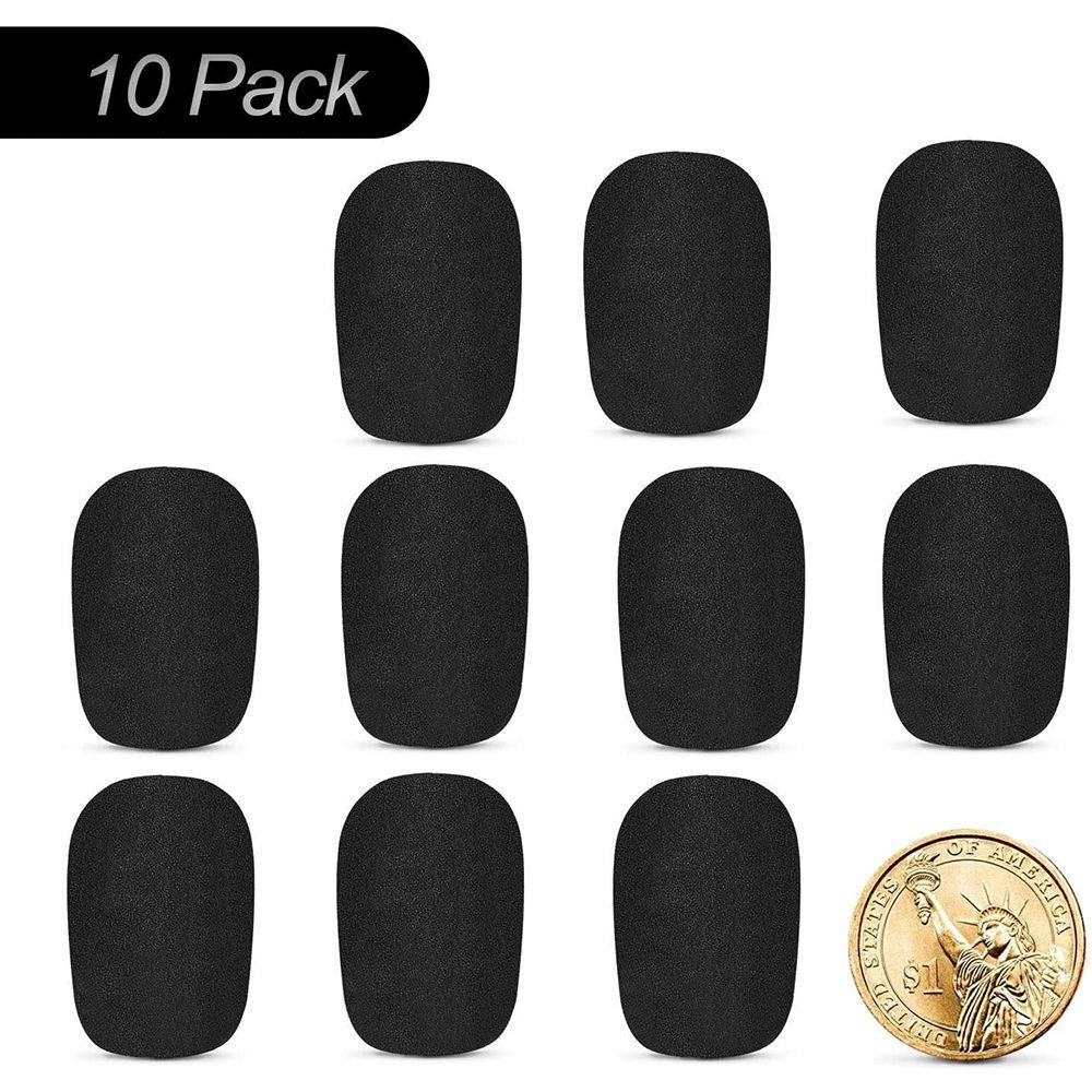 POPULAR Populer 10pcs Busa Penutup Mikrofon Headset Telepon Mic Cover Pengganti