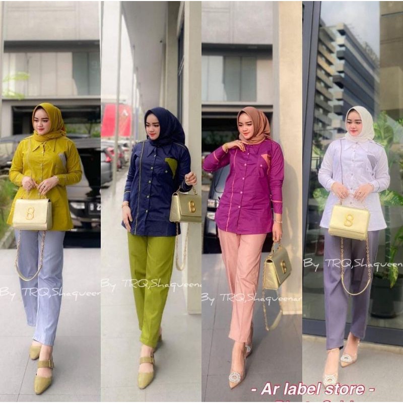 AUREL ONE SET// SET WANITA MODEL KEMEJA ORIGINAL PREMIUM