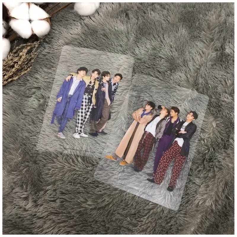 OFFICIAL TRANSPARENT POSTCARD EXO, EXO POSTCARD, EXO OFFICIAL GOODS, EXO MERCH