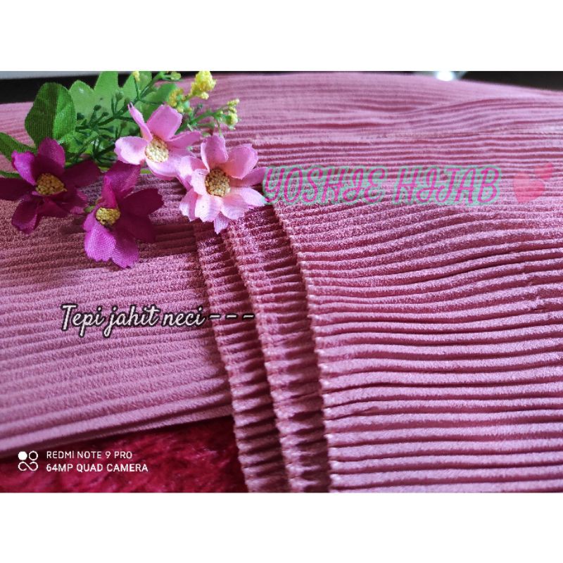 180 X 75 PASHMINA PLISKET FULL LIDI PLEATED SHAWL DIAMOND PREMIUM