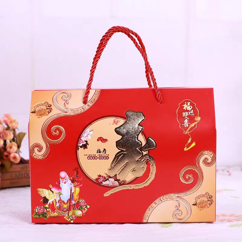 

paperbag shou birthday orang tua chinese birthday / chinese birthday decoration / dekorasi ulang tahun / paper bag ulang tahun ortu / tas ulang tahun ortu