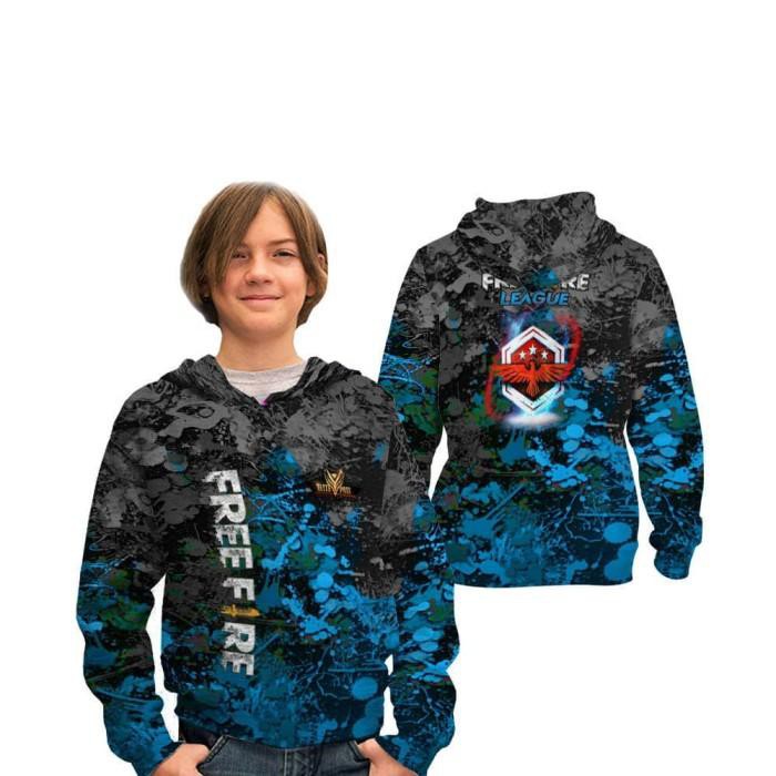 JAKET Hoodie Anak Laki-laki FREE FIRE FF Elite Pass Master02 Fullprint Hoodie Anak Laki Laki