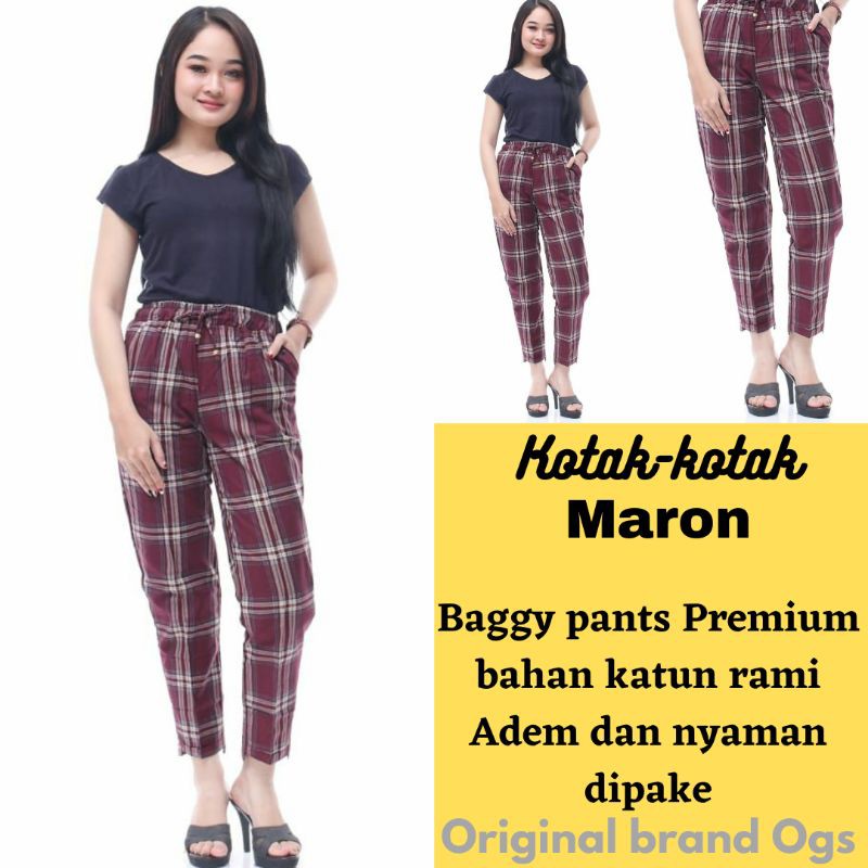 CELANA WANITA BAGGY PANTS PREMIUM TERLARIS