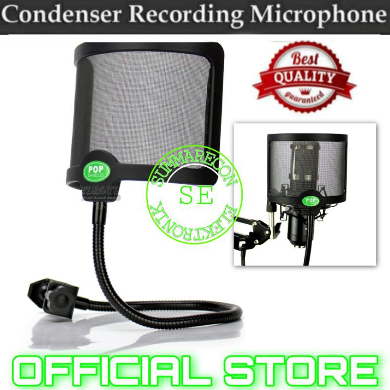 pop filter mic condenser recording youtuber bigo live