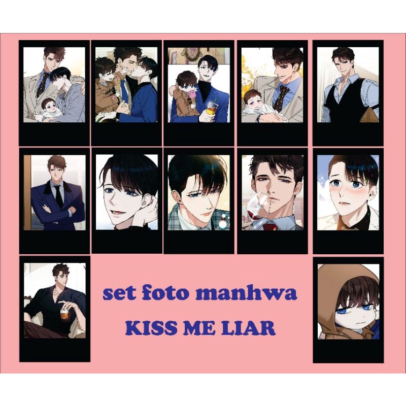 set foto manhwa/webtoon yaoi kiss me liar