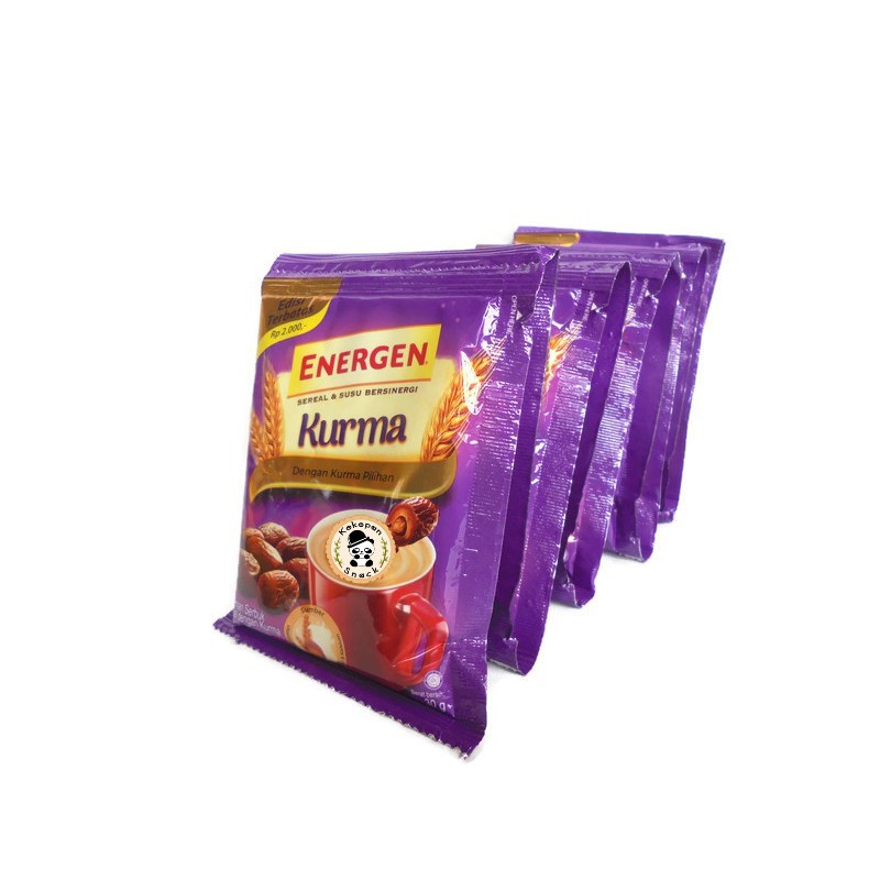 

Energen 5 Rasa Kurma, Coklat, Vanila, Jahe - Kacang Hijau - Jagung 10 pcs @29gr