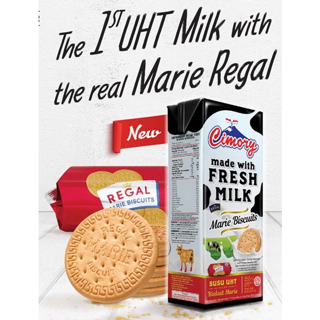 Susu UHT CIMORY rasa Marie Regal @ 250 ml