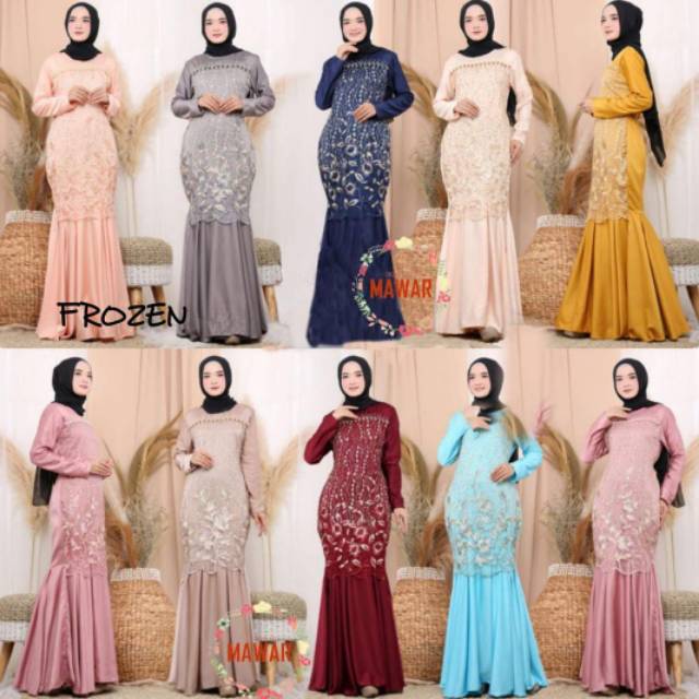 GAMIS MAXI DUYUNG BRUKAT PREMIUM ELEGAN DAN CANTIK